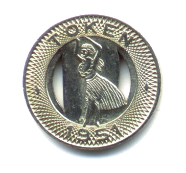 Honolulu Transit Token Pendant