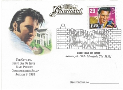 Elvis Presely Stamp Envelope